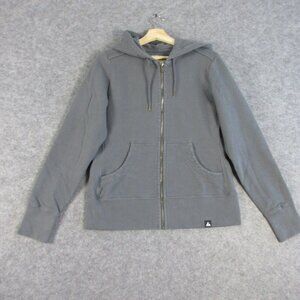 American Giant Womens Hoodie Jacket Sweatshirt Classic Full Zip Gray Large 980